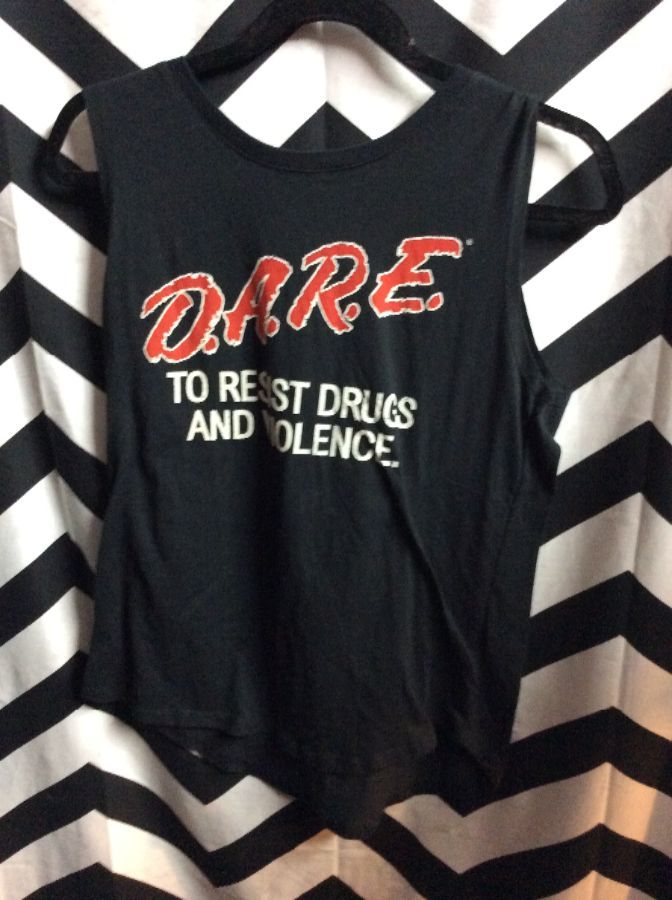 DARE to resist drugs and voilence tank top 1