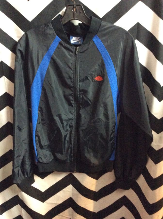 black and blue jordan jacket