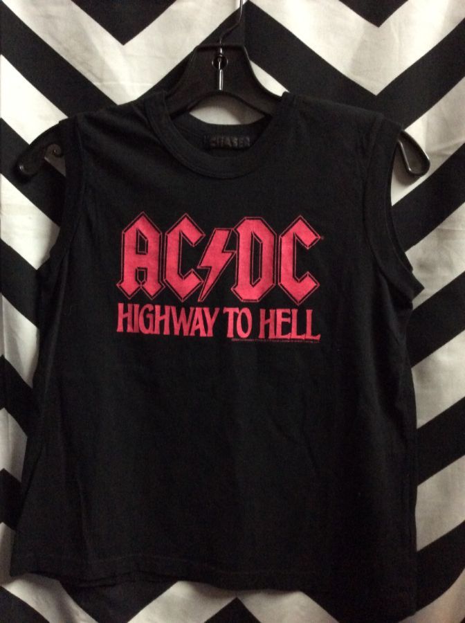 SLEEVELESS SHIRT ACDC HIGHWAY TO HELL 1