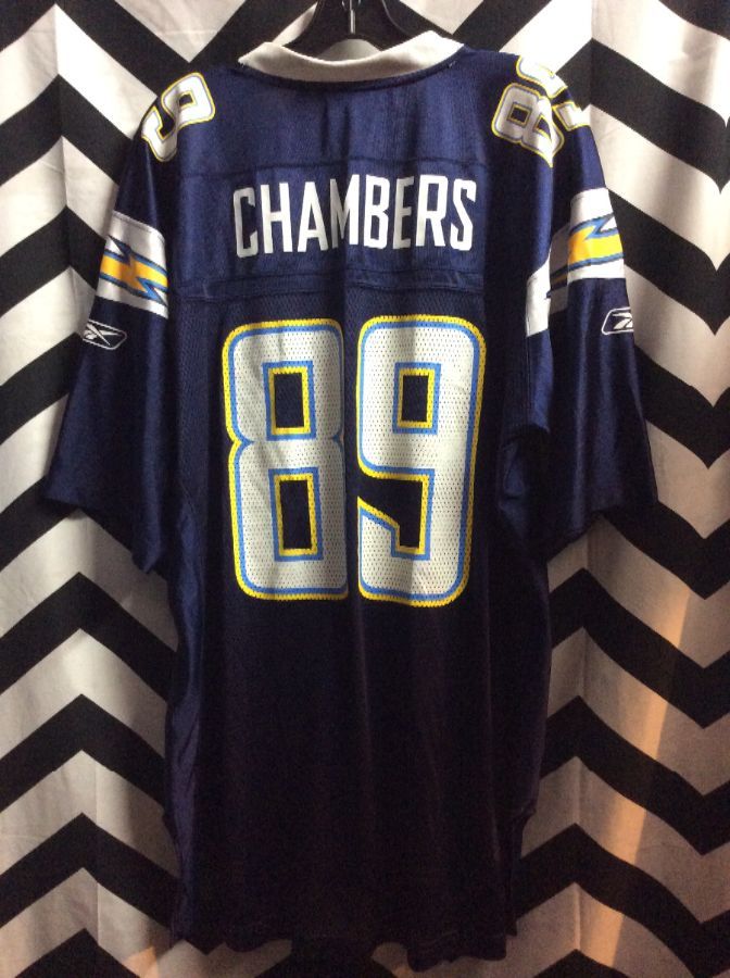 CHARGERS #89 CHAMBERS FOOTBALL JERSEY 