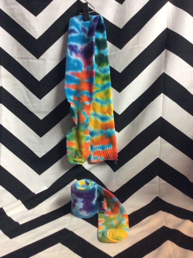 TIE DYE EXTRA LONG STOCKING 1