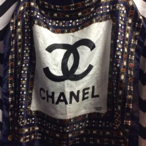 Photo detail:CHANEL SCARF W/ CC CHANEL LOGO