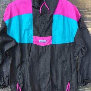 Photo detail:COLUMBIA  COLOR-BLOCK DESIGN 1/2 ZIP-UP WINDBREAKER