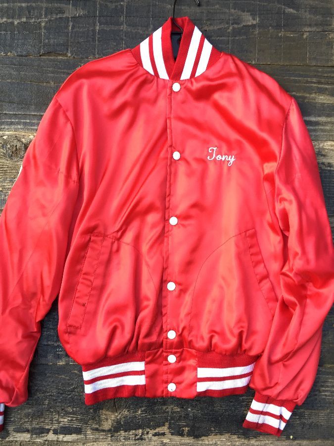 Olympic Deck Hockey Champs W/ Devil Graphic Satin Jacket | Boardwalk ...