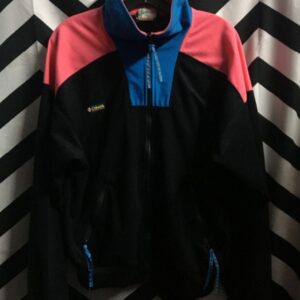 Photo detail:COLOMBIA JACKET FLEECE COLOR-BLOCK ZIP-UP 2 POCKETS