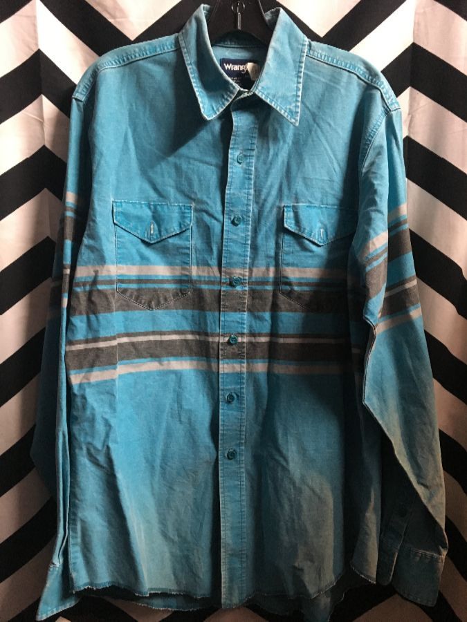 LS BD COTTON STRIPED SHIRT TWO FRONT POCKETS 1