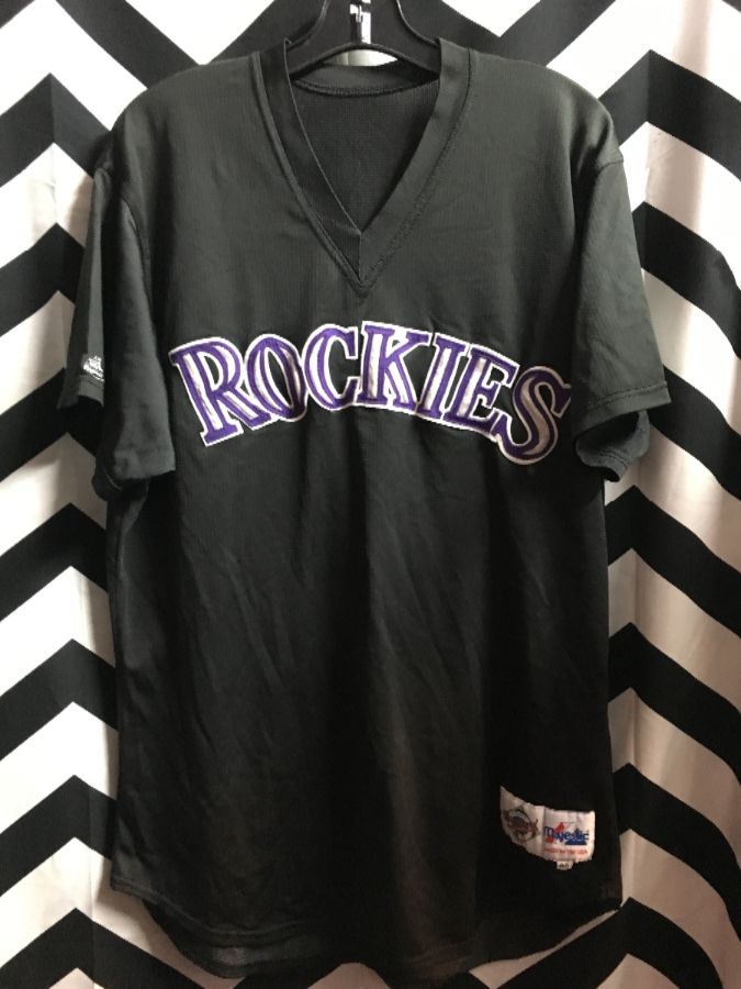 black colorado rockies jersey