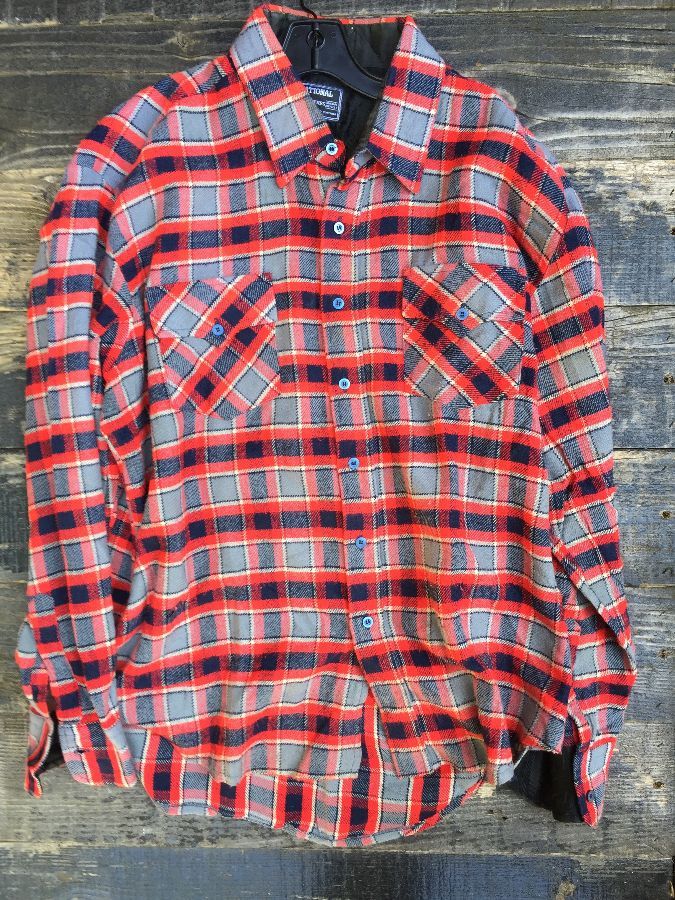COTTON THICK FLANNEL (RED, GREY, BLACK) 1