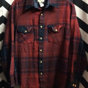 LS BD Flannel burgendy, blue, purple 1