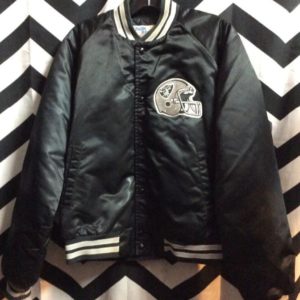 LOS ANGELES RAIDERS CHALK LINE JACKET HELMET AND LETTERING PATCH 1
