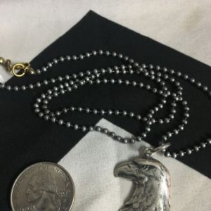 Eagle Head Charm Necklace- Classic Ball Chain 1