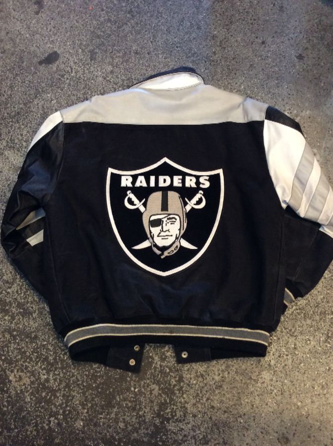 La Raiders Nfl Team Issued Jacket – Leather | Boardwalk Vintage
