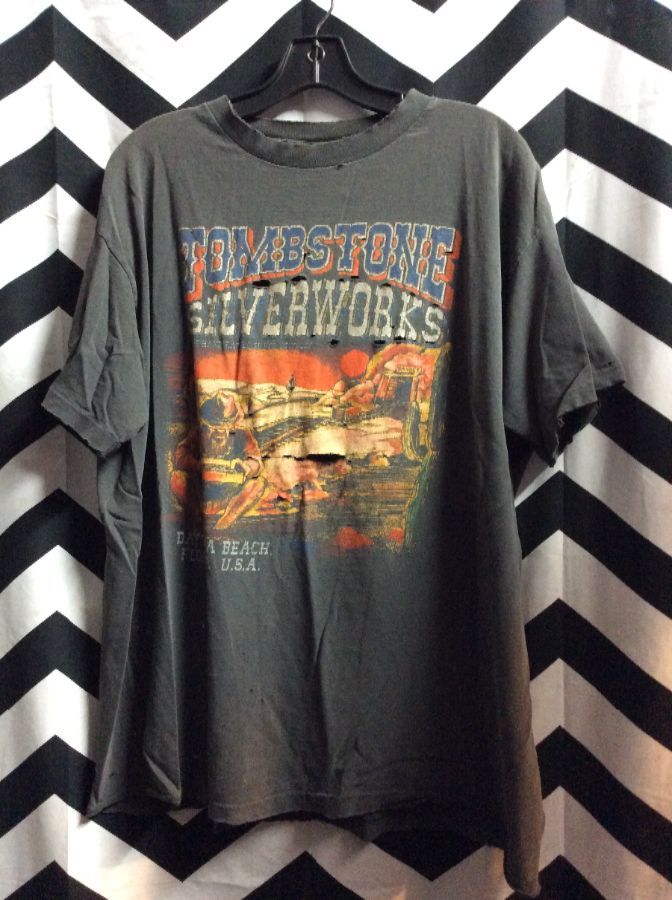 T-shirt Tombstone Silverworks Daytona Beach Usa | Boardwalk Vintage