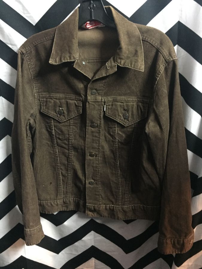 levis brown cord jacket