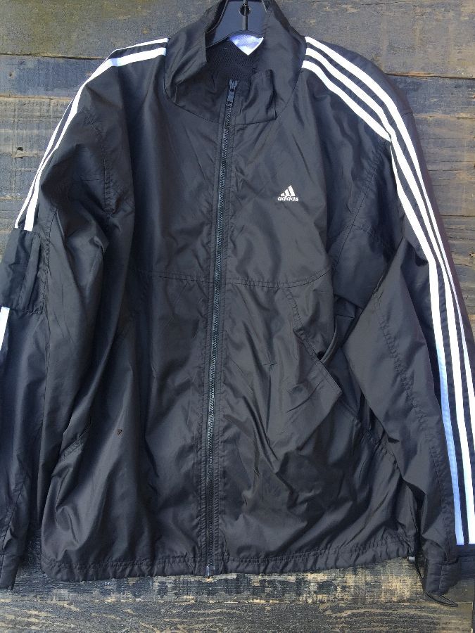 the brand with the 3 stripes jacket