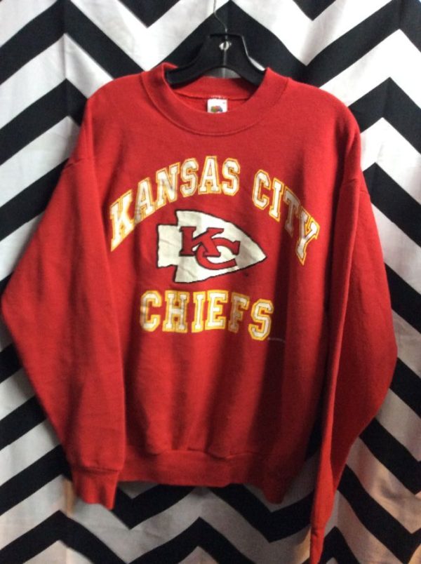 gray kansas city chiefs sweatshirt