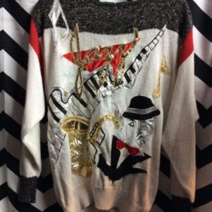 Jazz patchwork sweater as/is 1
