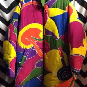 DEADSTOCK COLOR BLOCK PUFFY TRENCH as-is 1