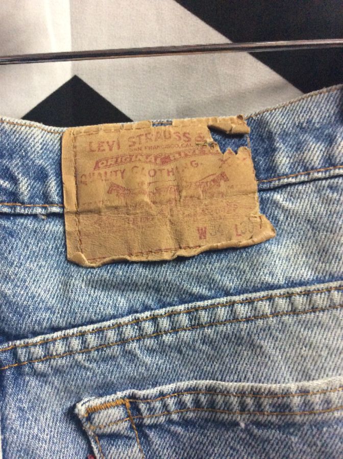 Levis Denim Jeans W/ Large Denim Thigh Patch | Boardwalk Vintage