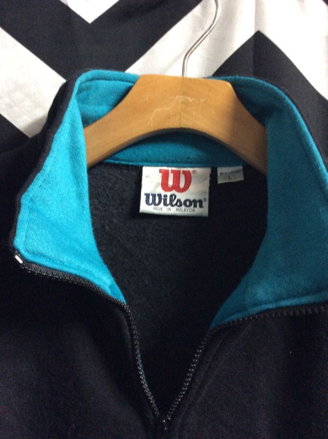 Sweatshirt Wilson Zip-up W/ Color Block Design | Boardwalk Vintage