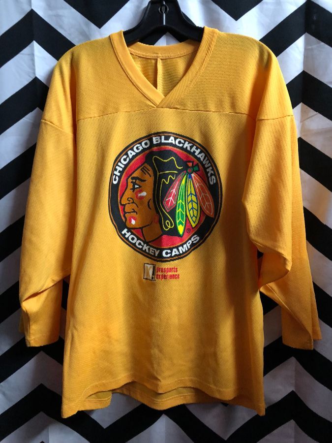 chicago blackhawks yellow jersey