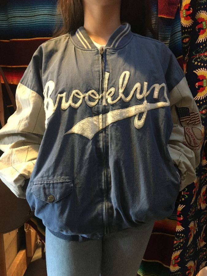 Vintage MLB (Mirage) - Brooklyn Dodgers 1955 World Series Reversible Jacket  Medium – Vintage Club Clothing