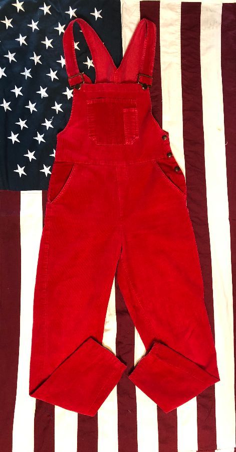 Overalls Red Corduroy | Boardwalk Vintage