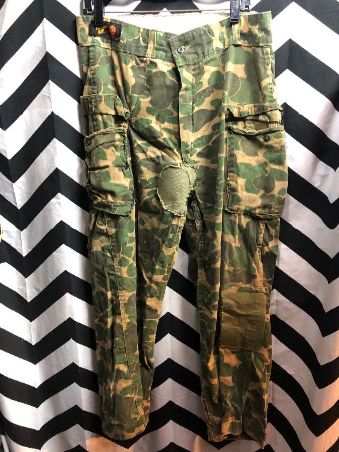 army printed cargo pants