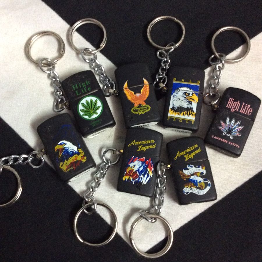 product details: ASSORTED MINI KEYCHAIN LIGHTERS *DEADSTOCK photo
