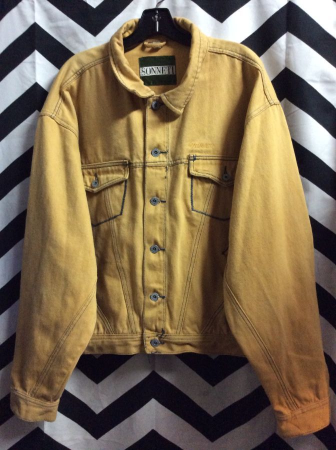 mustard yellow denim jacket