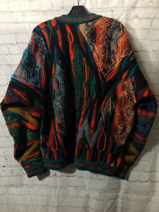 Coogi Sweater Knit Multi Color Mixed Media As Is | Boardwalk Vintage