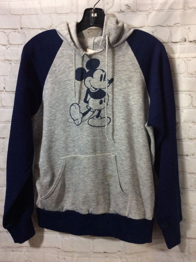 Disney Mickey Mouse Fleece Raglan Pullover Hoodie with Pocket 