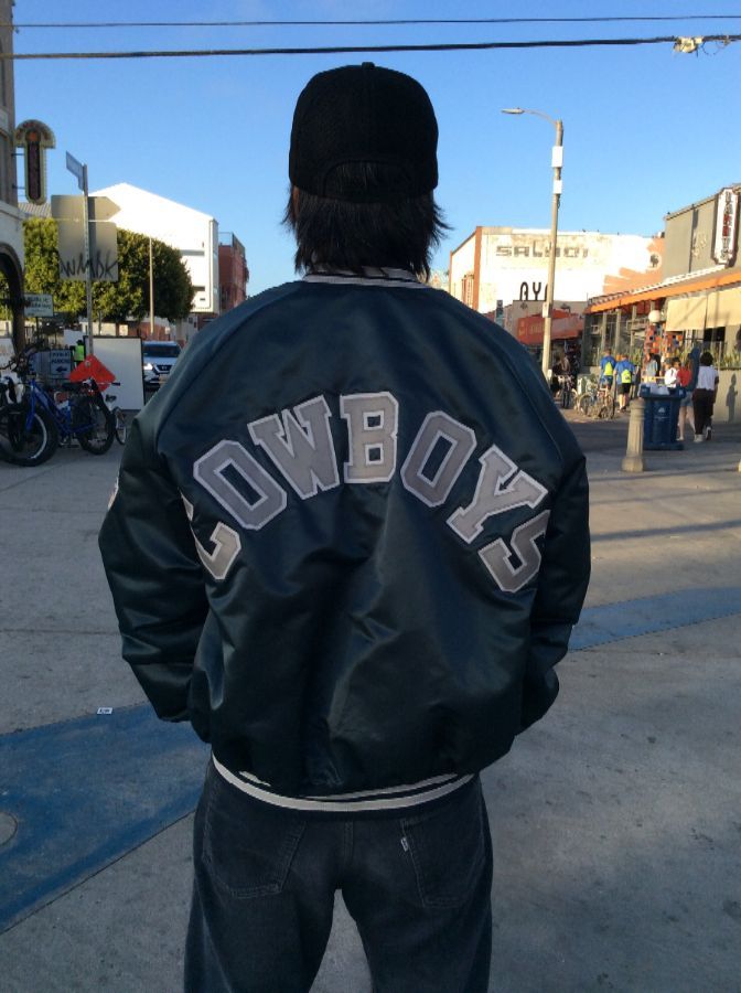 90s cowboys starter jacket