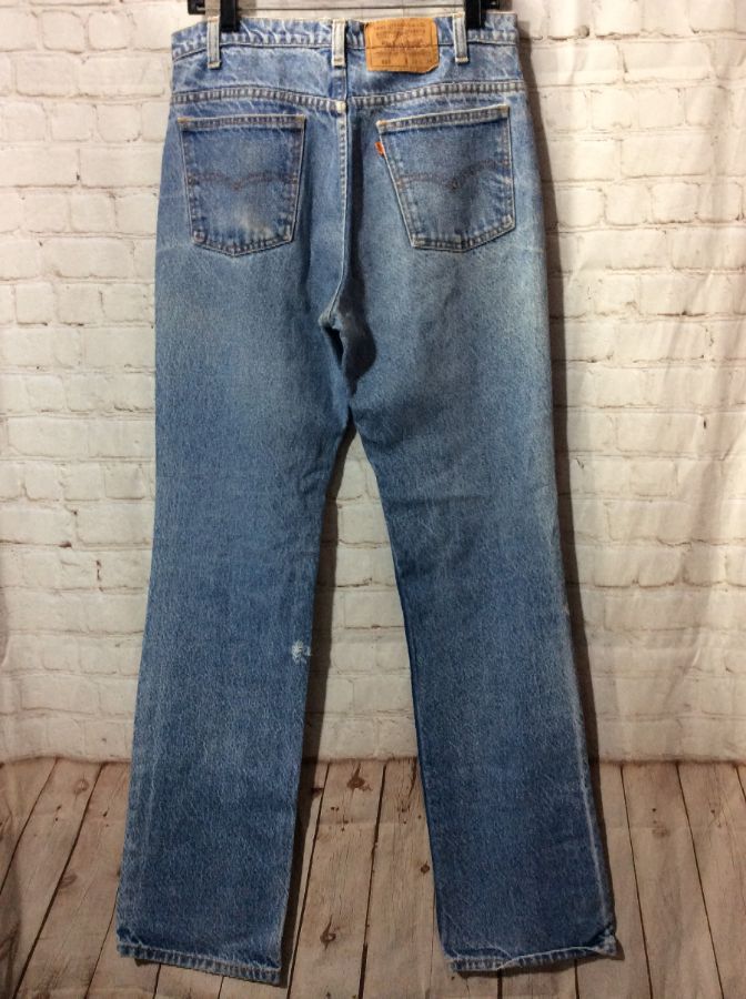 70s Levi's Bootcut Saddleman Orange Tab 517 Jeans Made In USA // 33 X ...