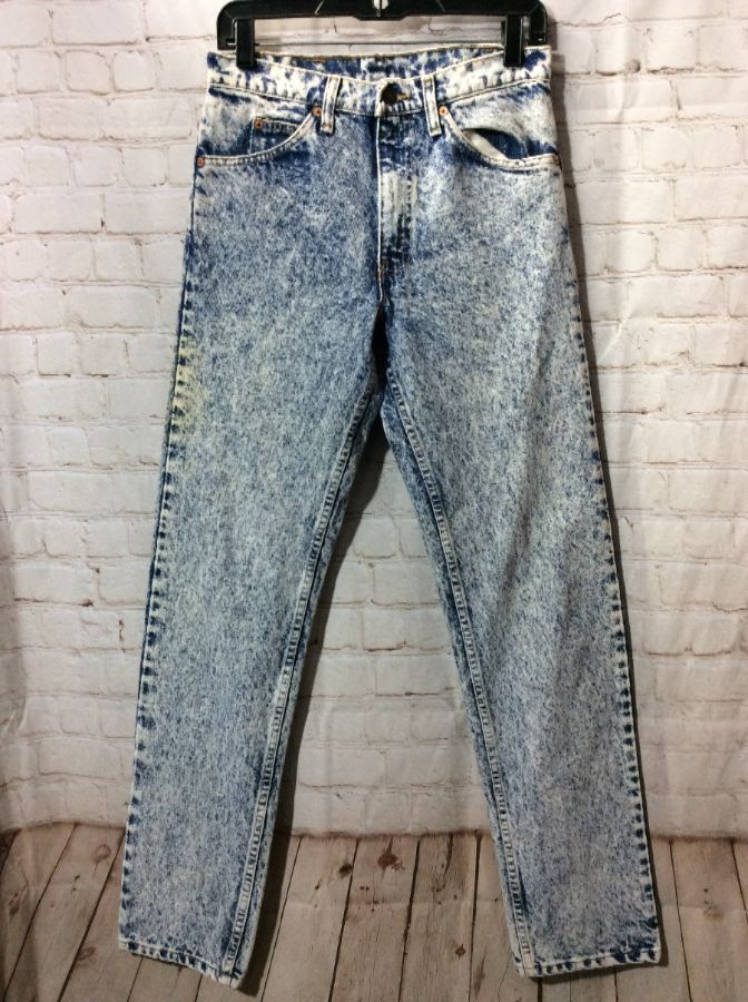 Levis 505 Orange Tab Acid Washed Denim Jeans | Boardwalk Vintage