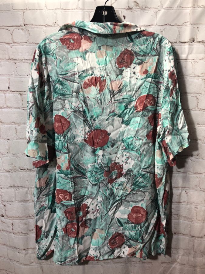 1990’s Viscose Floral Pattern Shirt | Boardwalk Vintage