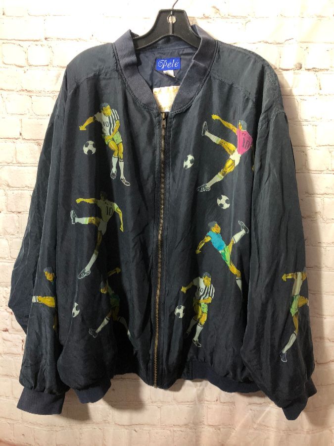 【LUIK】1990s zip-up silk jacket
