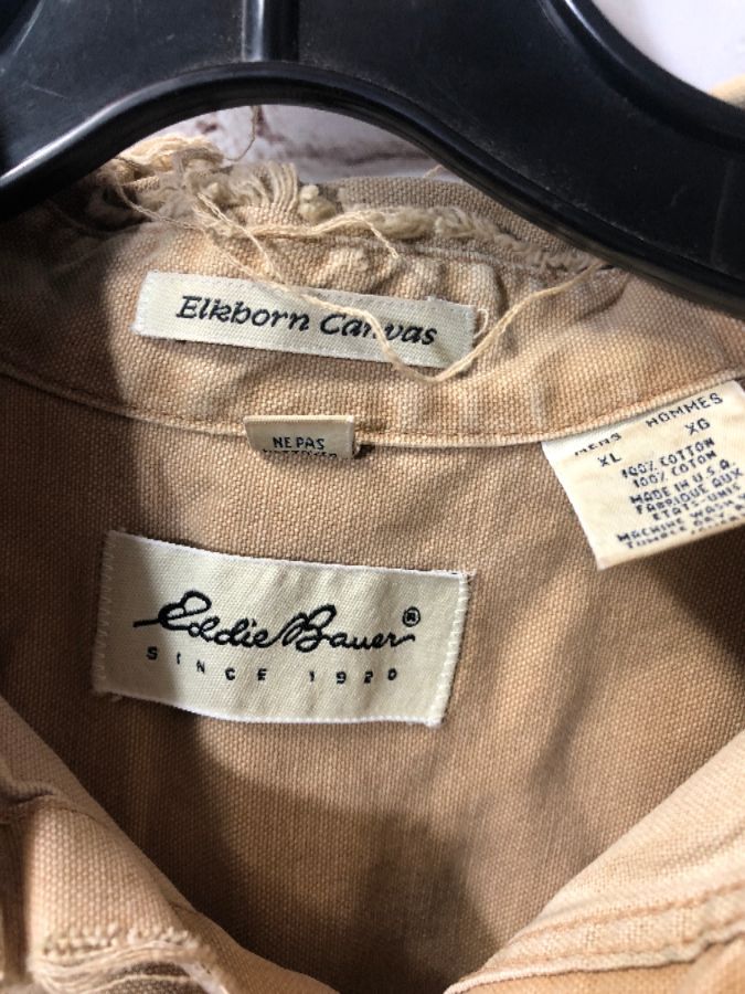 Eddie Bauer Elkborn Canvas Cargo Shirt | Boardwalk Vintage