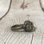 Sold: CROUCHING BUNNY RELIC RING SOLID BRONZE