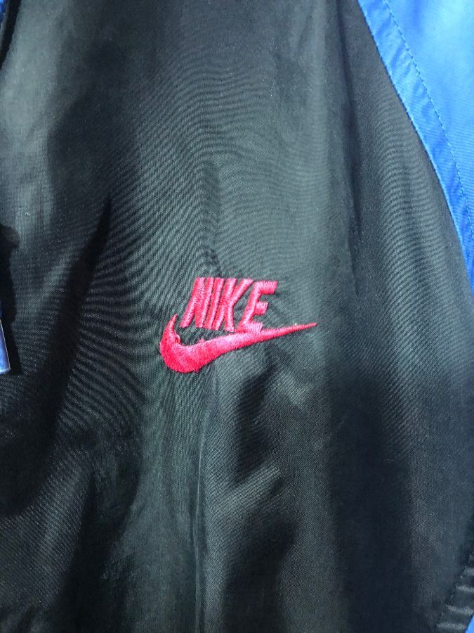 Windbreaker Nike Zip Up Jacket Color Block With Button Up Hood Pop 