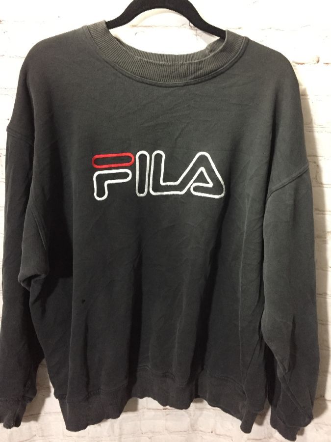 Fila Faded Embroidered Logo Pullover Sweatshirt | Boardwalk Vintage