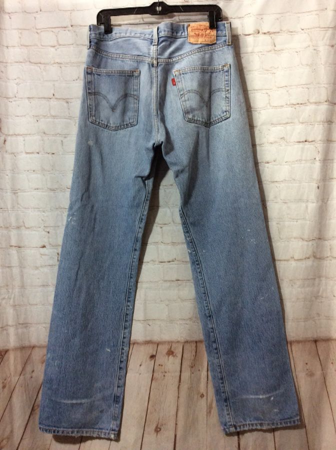 Levis 501xx Red Tab Frayed Ripped Perfect Washed W33 L34 | Boardwalk ...