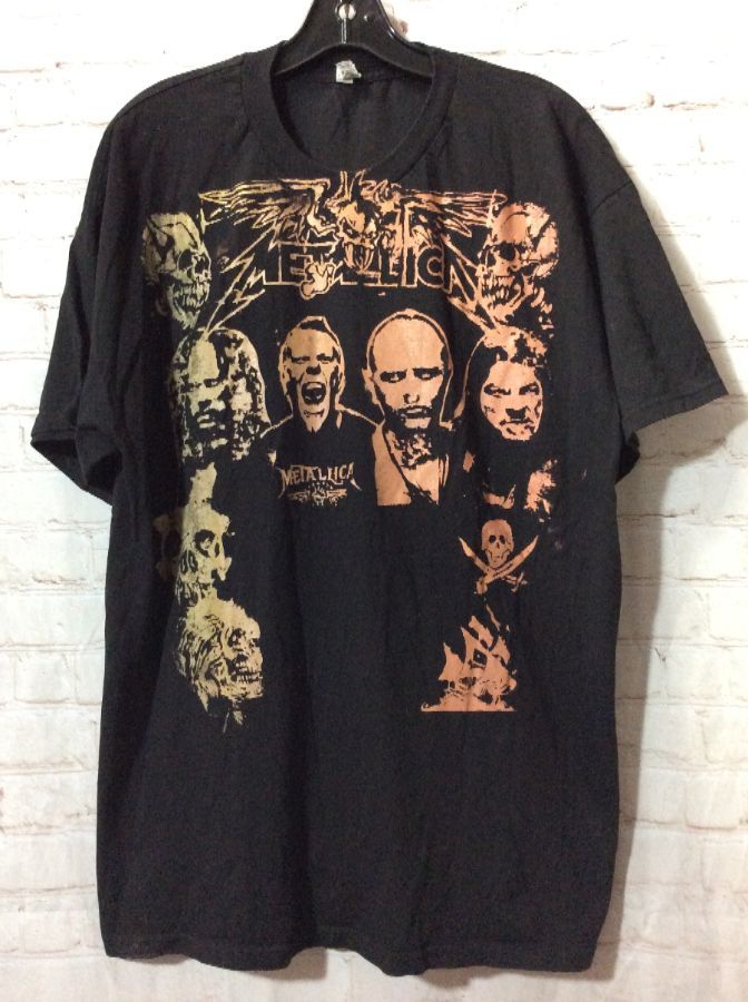 T-shirt Metallica Skull & Faces Graphic | Boardwalk Vintage