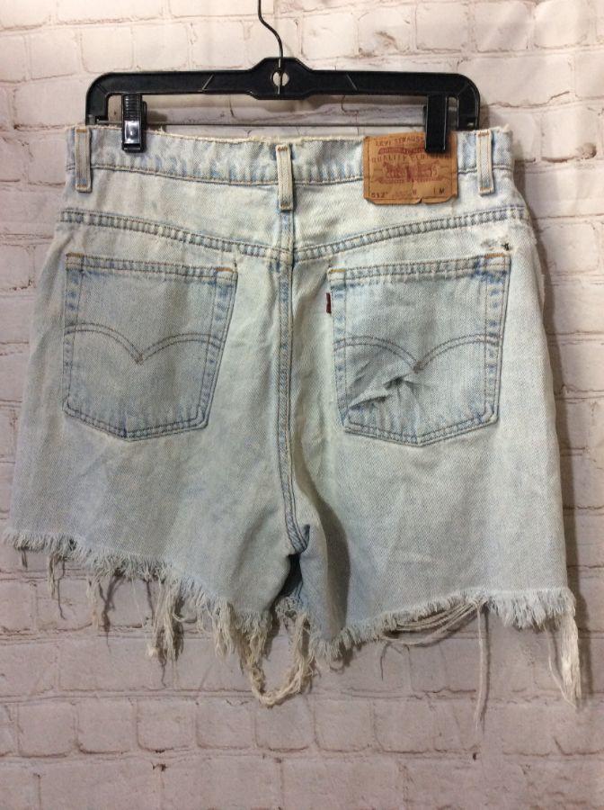 Levis 512 Cut-off Shorts Bleach Washed | Boardwalk Vintage