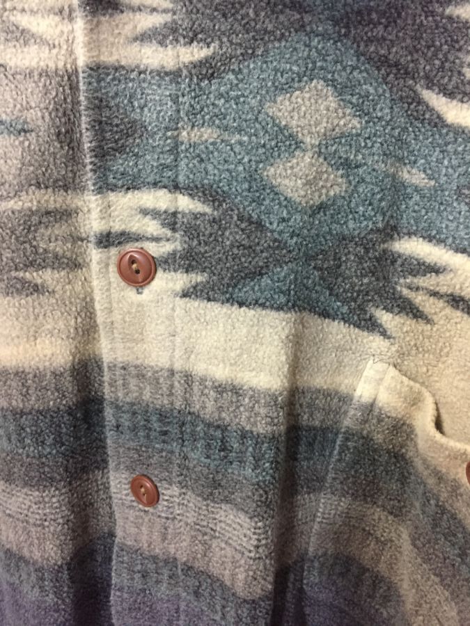 Ls Bd Heavy Flannel Navajo Pattern Shirt | Boardwalk Vintage
