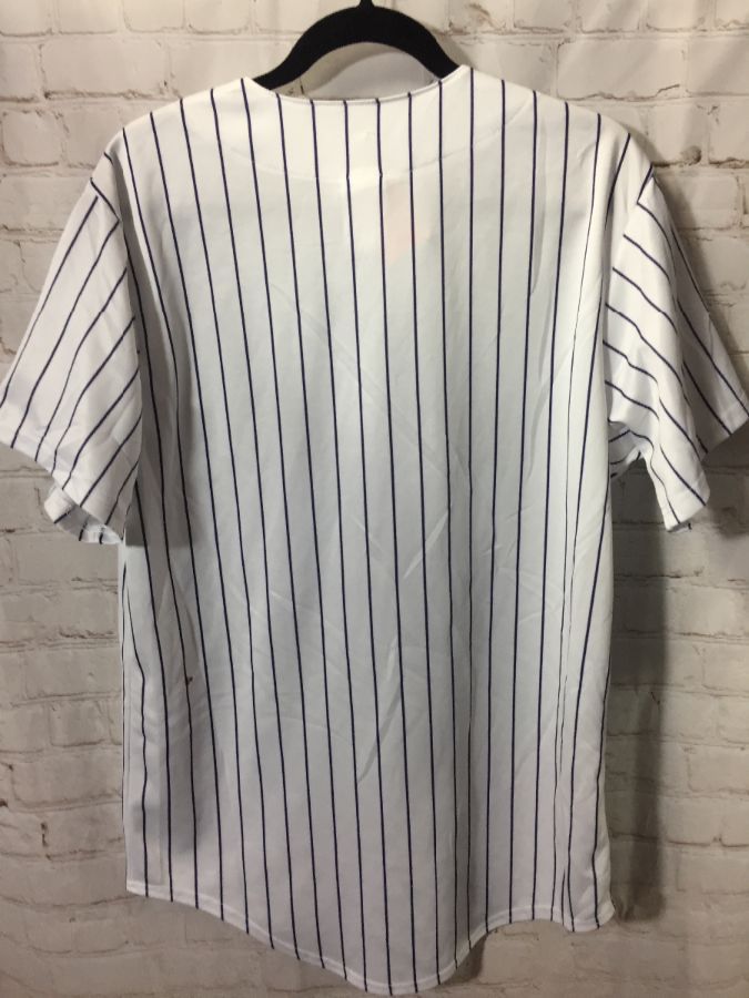 Russell Athletic, Shirts, Vintagerussell Athletic Colorado Rockies White Pinstripe  Mlb Baseball Jersey M