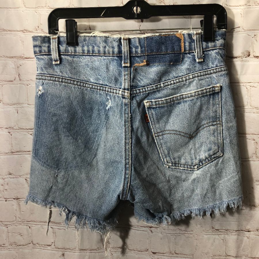 Levis Denim Cut-off Shorts Perfectly Distressed | Boardwalk Vintage