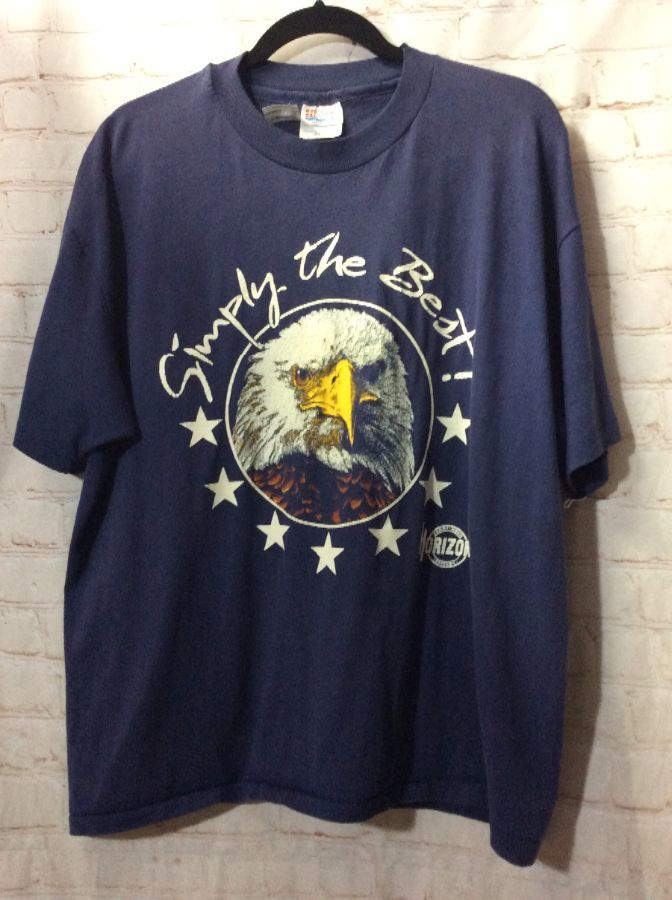 product details: T-SHIRT –  SIMPLY THE BEST W/EAGLE GRAPHIC photo