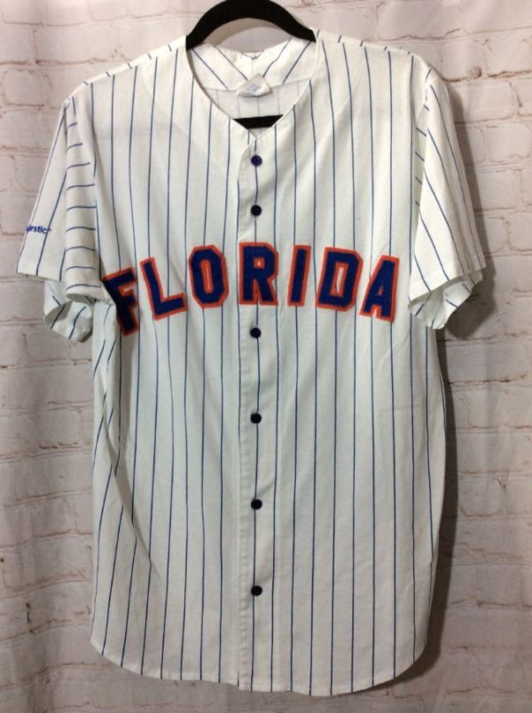 Mlb Florida Gators Pinstriped Fabric Cotton Baseball Jersey