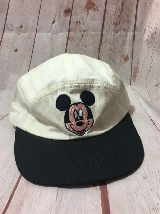 Embroidered Mickey Mouse 5-panel Elastic-back Cap | Boardwalk Vintage